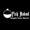 Fish Naked Wiggle Worm Decal