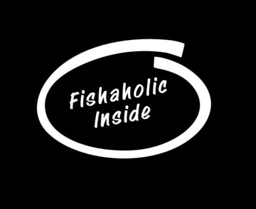 Fishaholic Inside Fishing Decal
