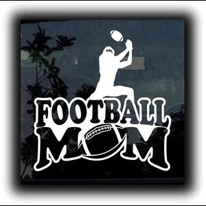 Football Mom Window Decal a2
