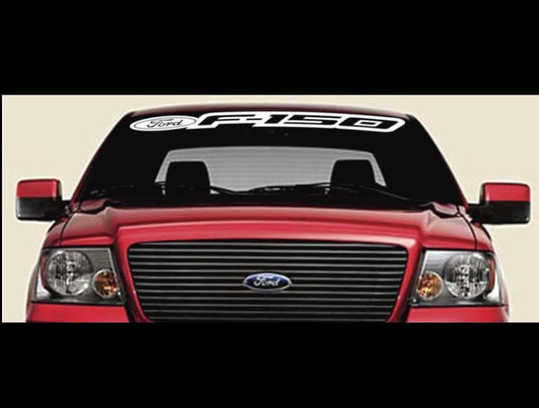 Because Ford Car/Van/Truck Windscreen Decal Sticker Ford 17 Colours 550mm 