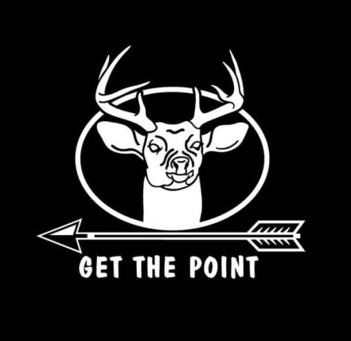 Get the point Bow Hunter Decal