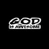 God Is Awesome Car Window Decal