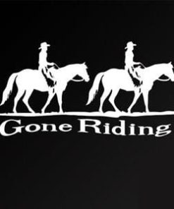 Gone Riding Horse Window Decal