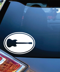 Guitar Oval - Band Decal Stickers