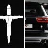 Gun Bullet Cross Decal Sticker - https://customstickershop.us/product-category/stickers-for-cars/