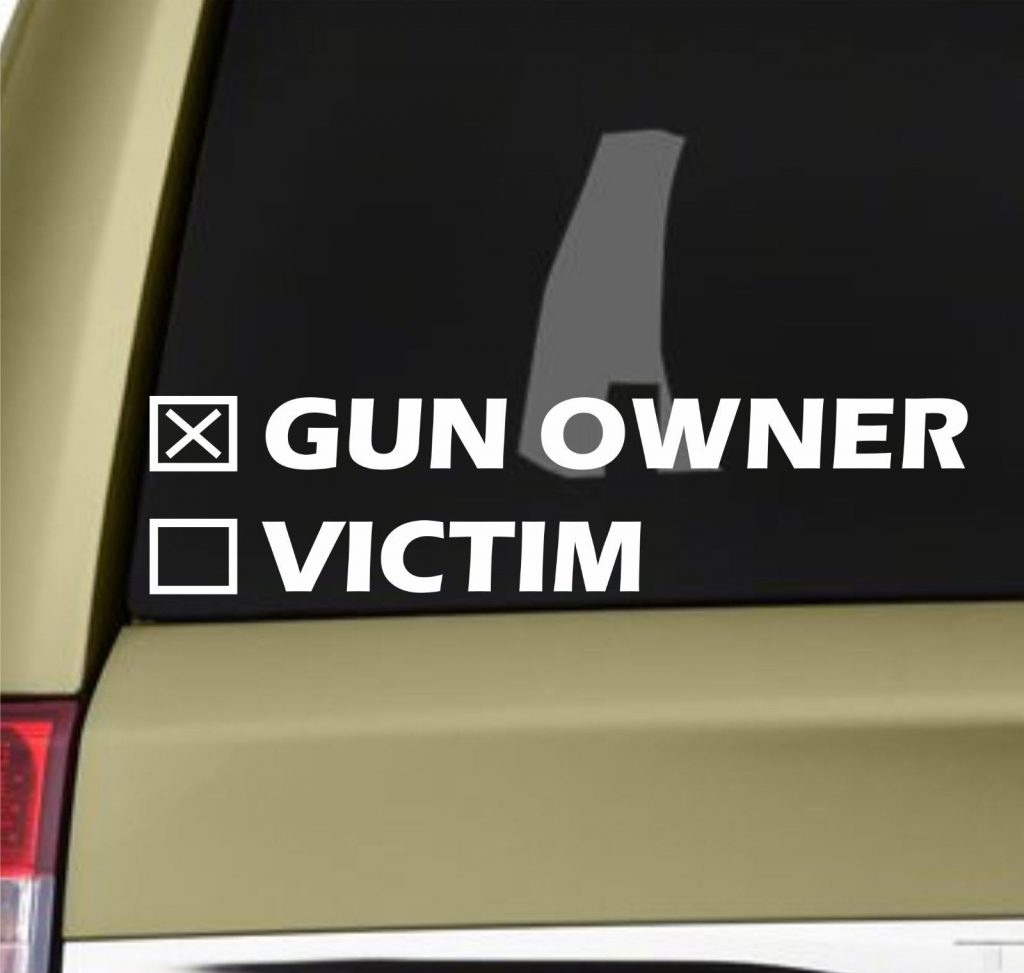 Gun Owner or Victim Decal Sticker - https://customstickershop.us/product-category/stickers-for-cars/