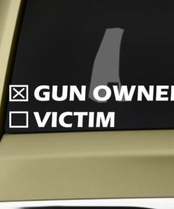 Gun Owner or Victim Decal Sticker - https://customstickershop.us/product-category/stickers-for-cars/