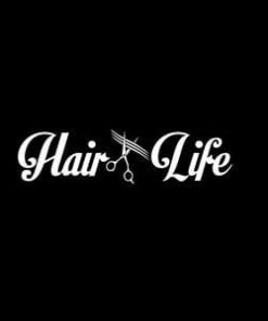 Hair Life Beautician Window Decals