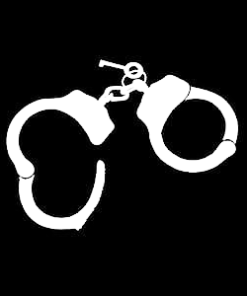 Handcuffs Police Cop Window Decal Sticker
