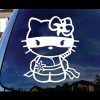 Hello Kitty Ninja Window Decal
