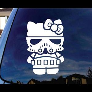 Hello Kitty Storm Trooper Decal