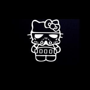 Storm Trooper Hello Kitty Decal