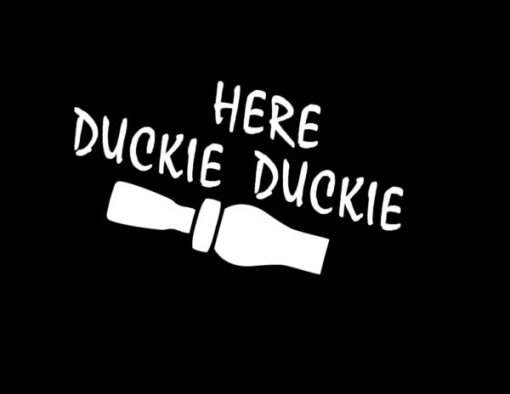 Here Duckie Duckie Hunting Decals