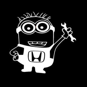 Honda Minion JDM Window Decal - https://customstickershop.us/product-category/jdm-stickers/