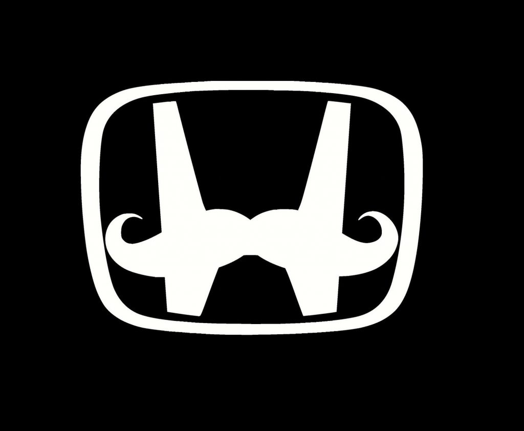 Honda Mustache Funny JDM Stickers - https://customstickershop.us/product-category/jdm-stickers/