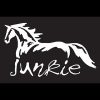 Horse Junkie Window Decals - https://customstickershop.us/product-category/animal-stickers/