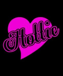 Hottie Heart Window Decal Sticker - https://customstickershop.us/product-category/stickers-for-cars/