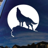 Wolf - Wolf Howling window decal Sticker