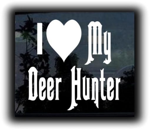 I Love my Deer Hunter Decal Sticker
