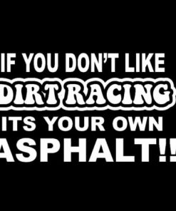 Dirt track racing Asphalt Decal - https://customstickershop.us/product-category/stickers-for-cars/