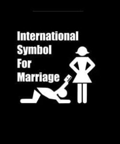 International symbol marriage Decal