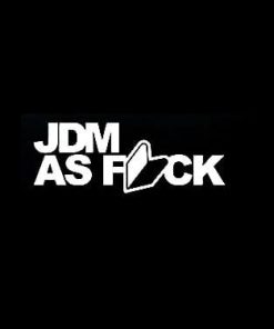 JDM as F ck Car Decal Sticker - https://customstickershop.us/product-category/stickers-for-cars/