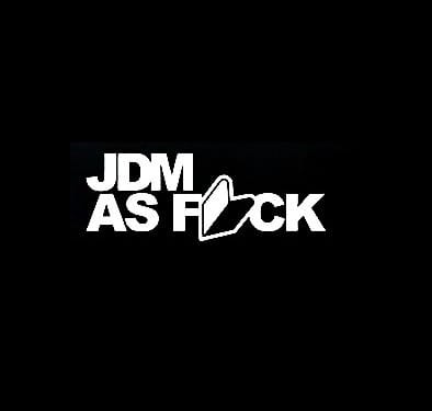 JDM as F ck Car Decal Sticker - https://customstickershop.us/product-category/stickers-for-cars/