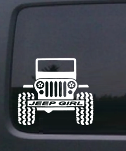 Jeep Girl A2 - Jeep Wrangler Decals