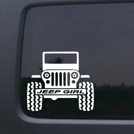Jeep Girl A2 - Jeep Wrangler Decals