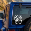 Jeep Girl Flip Flops - Jeep Wrangler Decals