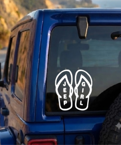 Jeep Girl Flip Flops - Jeep Wrangler Decals