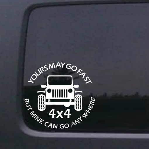 Jeep Go Anywhere - Jeep Wrangler Decals