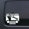 Jeep Go Topless Sexy - Jeep Wrangler Decals