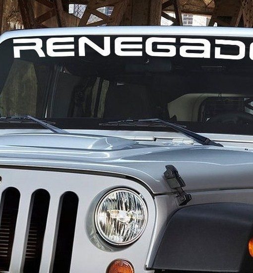 Windshield Banner Fits Jeep Renegade 044 Decal Sticker ...