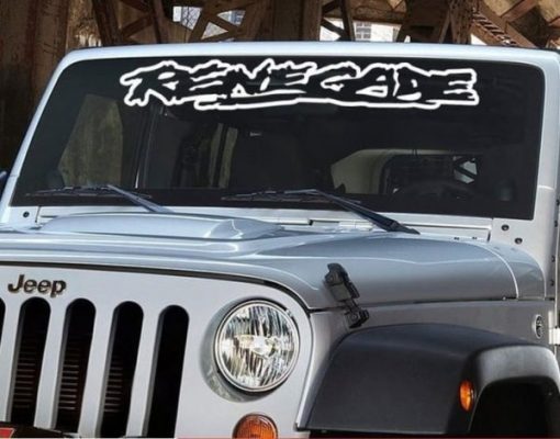 Jeep Renegade Windshield Decal - https://customstickershop.us/product-category/windshield-decals/