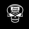 Jeep Decal Skull grill a1