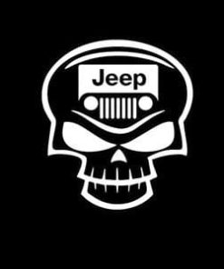 Jeep Decal Skull grill a1