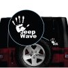jeep wave hand window decal sticker a2