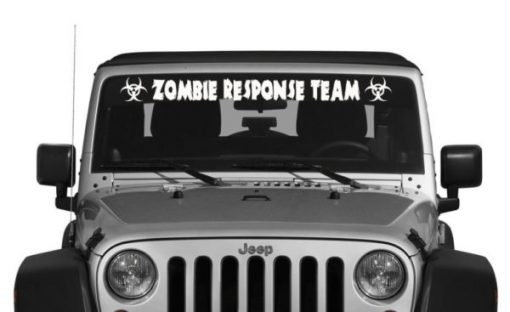 Zombie Response Team Windshield Decal - https://customstickershop.us/product-category/windshield-decals/