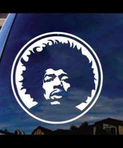 Jimi Hendrix Music Window Decal