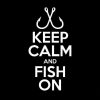 Keep Calm and Fish On Decal - https://customstickershop.us/product-category/stickers-for-cars/