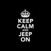 Keep Calm Jeep On Window Decal