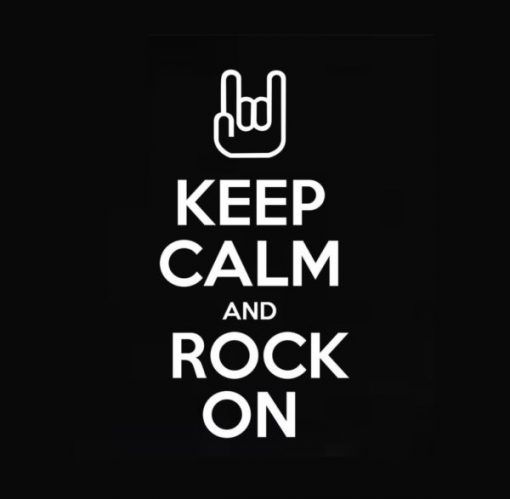 Keep Calm and Rock on Decal - https://customstickershop.us/product-category/stickers-for-cars/