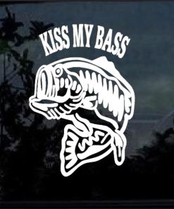 Kiss my Bass Decal Stickers