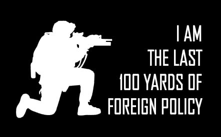 Foreign Policy Funny Decal Sticker