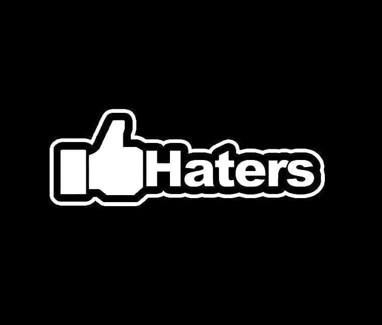 Haters. Наклейка Haters. JDM наклейки. Стикер хейтер. Haters винилы.