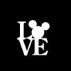 Love Mickey Mouse Window Decal