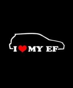 Love My EF JDM Stickers
