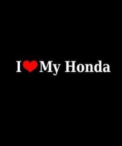 Love My Honda Window Decal