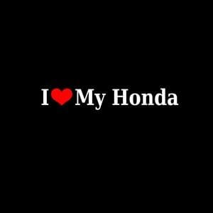 Love My Honda Window Decal